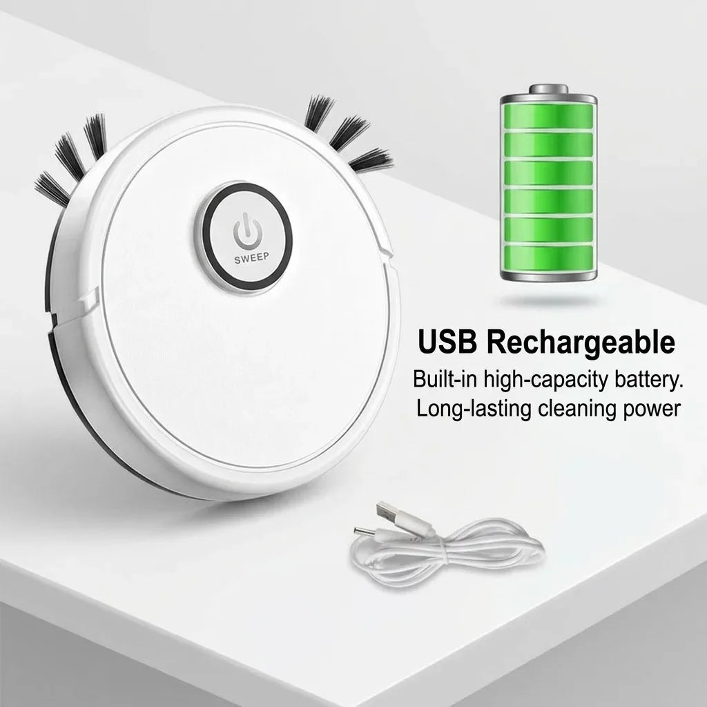 Automatic Robot Vacuum Cleaner With Sweeping Mopping And Suction