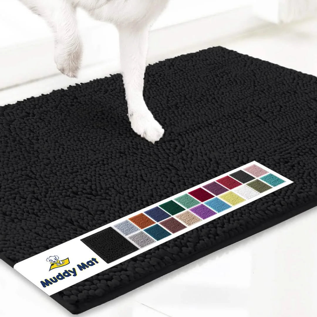 Original Muddy Mat Anti-Mud Doormat Magic Dirt Trapper Highly Absorbent Microfiber Non-Slip Washable Rug Paw Cleaner Floor Mats For Pet Dogs Cats Indoor Outdoor Front Door Entryway