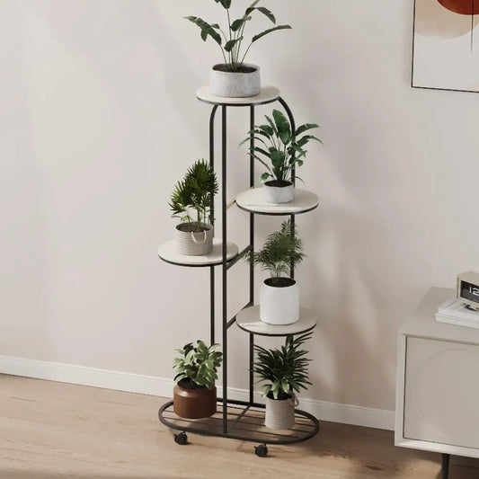 HiMISS Metal Plant Stand For Indoor Outdoor Garden Display