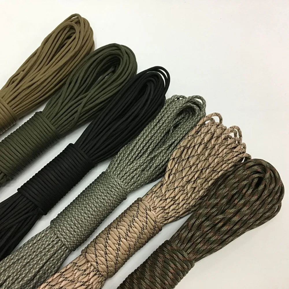 550 7 Strand 4mm Tactical Parachute Cord Camping Accessories Outdoor Survival DIY Bracelet Rope