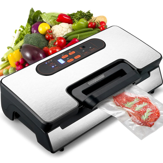 Vacuum Sealer Food Packaging Machine with Free 10pcs Vacuum bags for Household Kitchen Vacuum Food Sealing