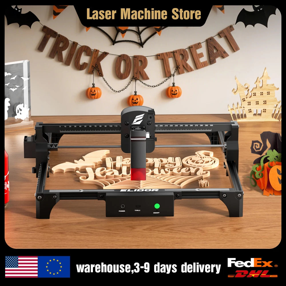 ELIDOR 12W Laser Engraver For Wood And Leather Cutting