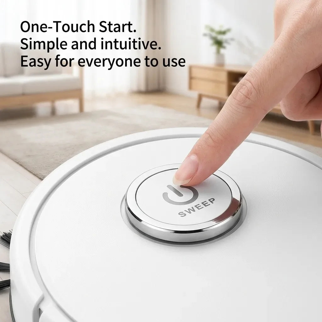 Automatic Robot Vacuum Cleaner With Sweeping Mopping And Suction